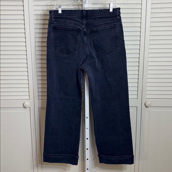 Abercrombie & Fitch High Rise 90's Relaxed Cuffed Hem Jean Size 12 Short - Picture 13 of 16